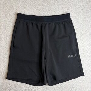 NOBULL Mens active shorts training Black Recycled Knit Athletic Gym Medium